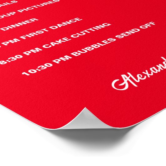 日付順 ポスター (角)