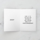 日付1周年をチ結婚ェックする カード (内部)