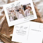 日付3フォト編集可能はがきエレガントを保存 ポストカード