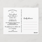 日付4の写真を保存コラージュかわいらし文字オーバーレイ ポストカード (裏面)