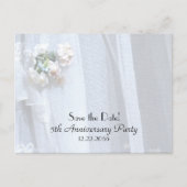 日付5周年記念結婚発表の保存 案内ポストカード (正面)