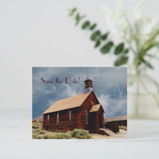 日付50周年記念パーティーの保存 案内ポストカード (スタンド正面)