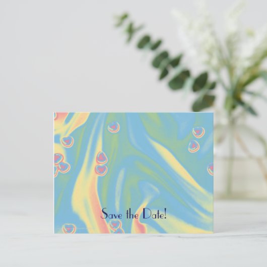 日付55番目のポストカードを誕生祝いします 案内ポストカード (スタンド正面)