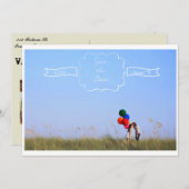 日付5x7の郵便はがきの一見を救って下さい セーブザデート (正面/裏面)