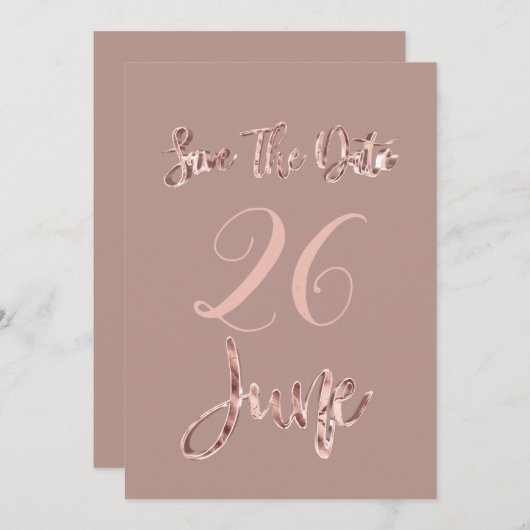 日付6月のパーティーバラ金ゴールドスクリプトの保存 セーブザデート (正面/裏面)