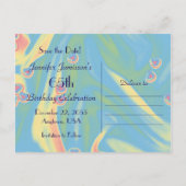 日付65番目の誕生祝いはがきを保存 案内ポストカード (裏面)