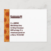 日付70thサプライズ誕生日金ゴールドの保存 案内ポストカード (裏面)