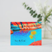 日付75番目の誕生祝いはがきを保存 案内ポストカード (スタンド正面)