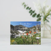 日付75誕生日山の風景を保存 案内ポストカード (スタンド正面)