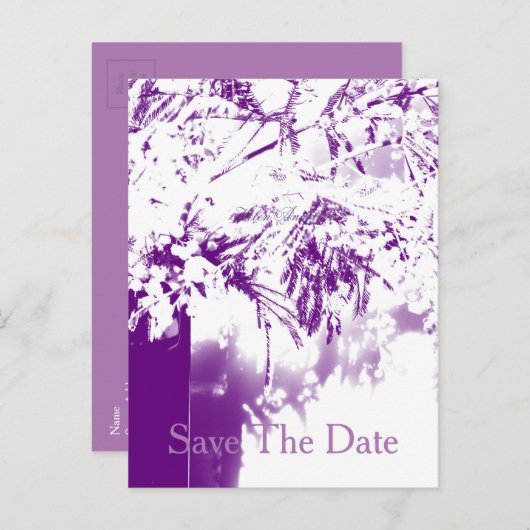 日付80誕生日フラワーブーケのカスタム保存 案内ポストカード (正面/裏面)