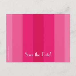日付90th誕生日パーティーを保存する，ピンクのストライプ 案内ポストカード