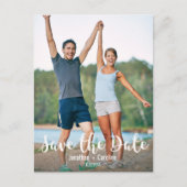 日付、おもしろい、写真のモダンはがきカジュアルを保存する 案内ポストカード (正面)