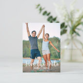 日付、おもしろい、写真のモダンはがきカジュアルを保存する 案内ポストカード (スタンド正面)