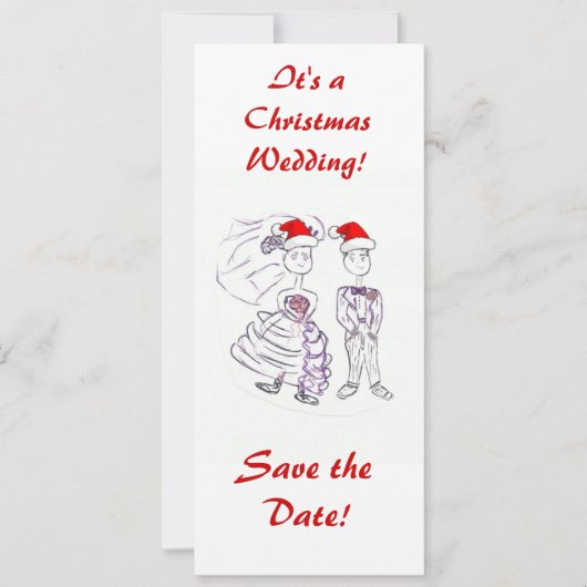 日付/クリスマスを保結婚存 セーブザデート (正面)