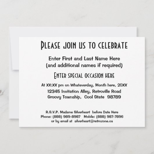 日付-ゴシック様式金属のハートの宝石--を救って下さい セーブザデート (裏面)