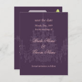 日付/シャンデリア/ディーカラーの保存 案内ポストカード (正面/裏面)