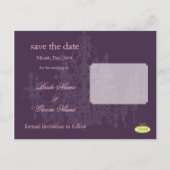 日付/シャンデリア/ディーカラーの保存 案内ポストカード (裏面)