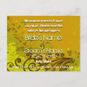 日付 – ライムリーフの渦巻きを保存 案内ポストカード (裏面)