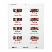 日付/ラスベガスを保結婚存 ラベル (フルシート)