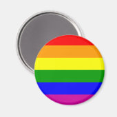 日付/レインボー結婚ズ/ゲイプライドを保存 マグネット (正面/裏面)