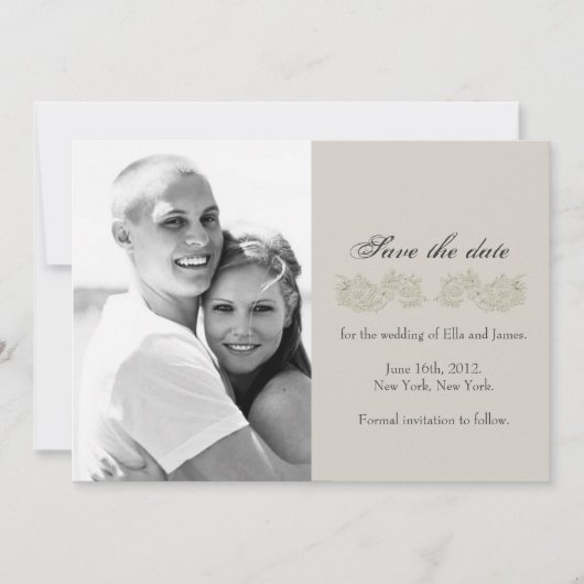 日付//ヴィンテージコレクショインスパイアンの保存 セーブザデート (正面)