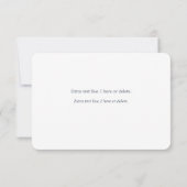 日付、写真、および情報の保存 ノートカード (裏面)