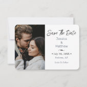 日付、写真、および情報の保存 ノートカード (正面)