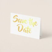 日付/写真/金ゴールドKraftの保存 箔カード (正面)