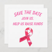 日付-募金活動の招待状--を救って下さい セーブザデート (正面/裏面)