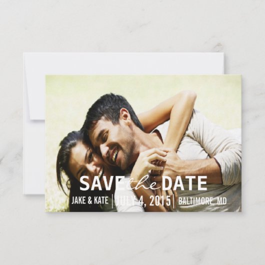 日付/結婚式の招待を保存 | We セーブザデート (正面)