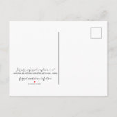 日付、結婚式招待状デザインの保存 案内ポストカード (裏面)