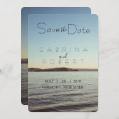 日付-美しい湖の眺め--を救って下さい セーブザデート (正面/裏面)