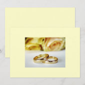 日付/金ゴールドの結婚B値を保存 セーブザデート (正面/裏面)