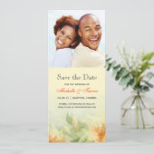 日付-黄色い蜜柑の花柄の写真--を救って下さい セーブザデート (スタンド正面)