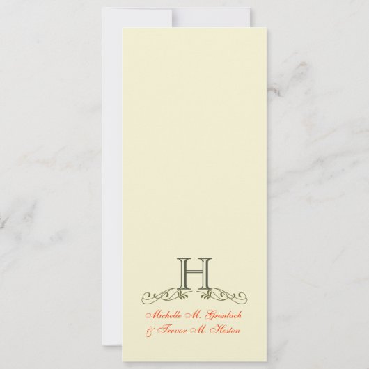 日付-黄色い蜜柑の花柄の写真--を救って下さい セーブザデート (裏面)