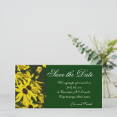 日付、黄色のデイジーの花を保存 セーブザデート (スタンド正面)