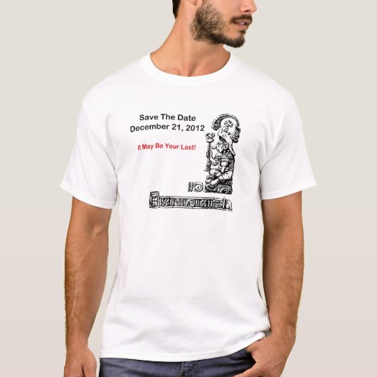 日付、2012年を12月21日-黙示録救って下さい Tシャツ (正面)
