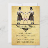 日付- Steampunkのレズビアンのゴシック様式スタイル--を救って下さい セーブザデート (正面)