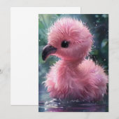 日付Flamingoカードの保存 セーブザデート (正面/裏面)