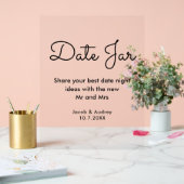 日付JARウェディングシャワー アクリルサイン (ウェディング)