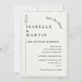 日付QRコードのフェイクエッジの結婚保存 招待状