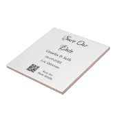 日付QRスキャンコシンプルンミニマルド詳細の保存 タイル (側面)