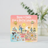 日付SoCalの保存 招待状 (スタンド正面)