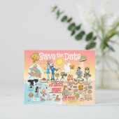 日付SoCalポストカードの保存 ポストカード (スタンド正面)