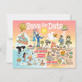 日付SoCalポストカードの保存 ポストカード