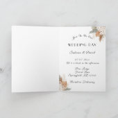 日付Terracottaのアーチ写真を保存 招待状 (内部)