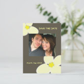 日付zazzleのポストカー結婚ドを保存 案内ポストカード (スタンド正面)