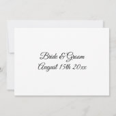 日保付のカードを落ち着け結婚て保存する セーブザデート (裏面)