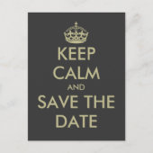 日保付はがきを保存する | フェイク金ゴールド 案内ポストカード (正面)