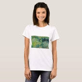 日傘の女 ルノワール 庭園 Tシャツ (正面フル)